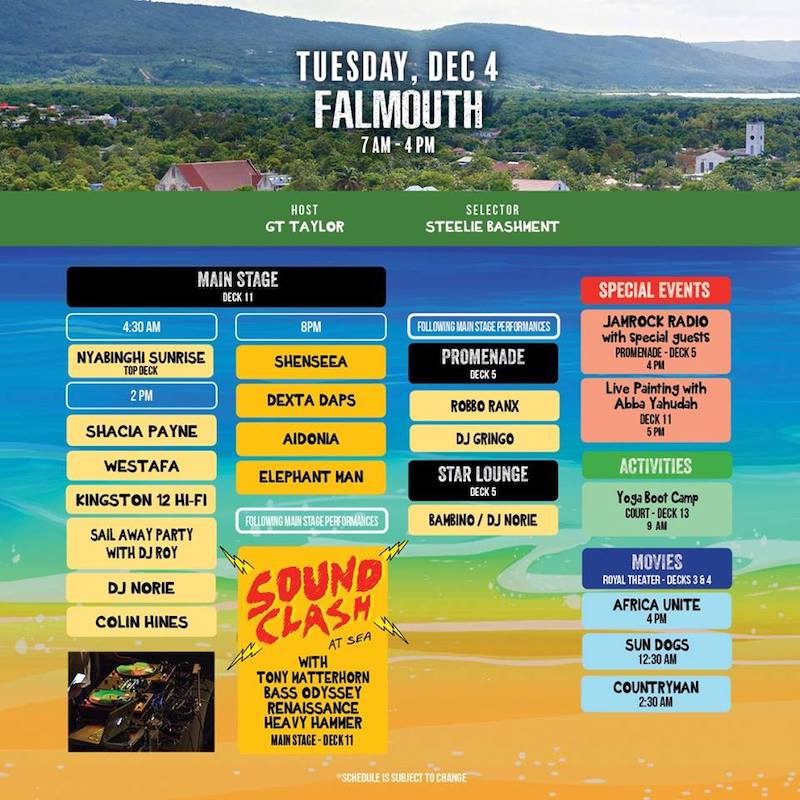 Welcome To Jamrock Reggae Cruise 2018